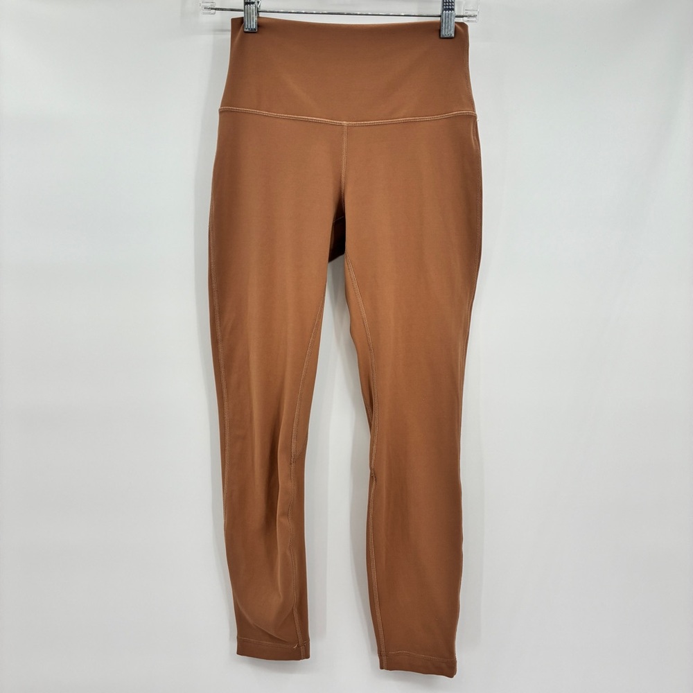 Lululemon Align High Rise 25” Leggings Pants Nulu Lightweight Tan Rose Size 6